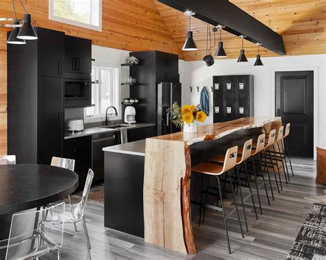 kitchen paint black marble light wood cabinets stainless steel appliances|black and blue kitchen cabinets.